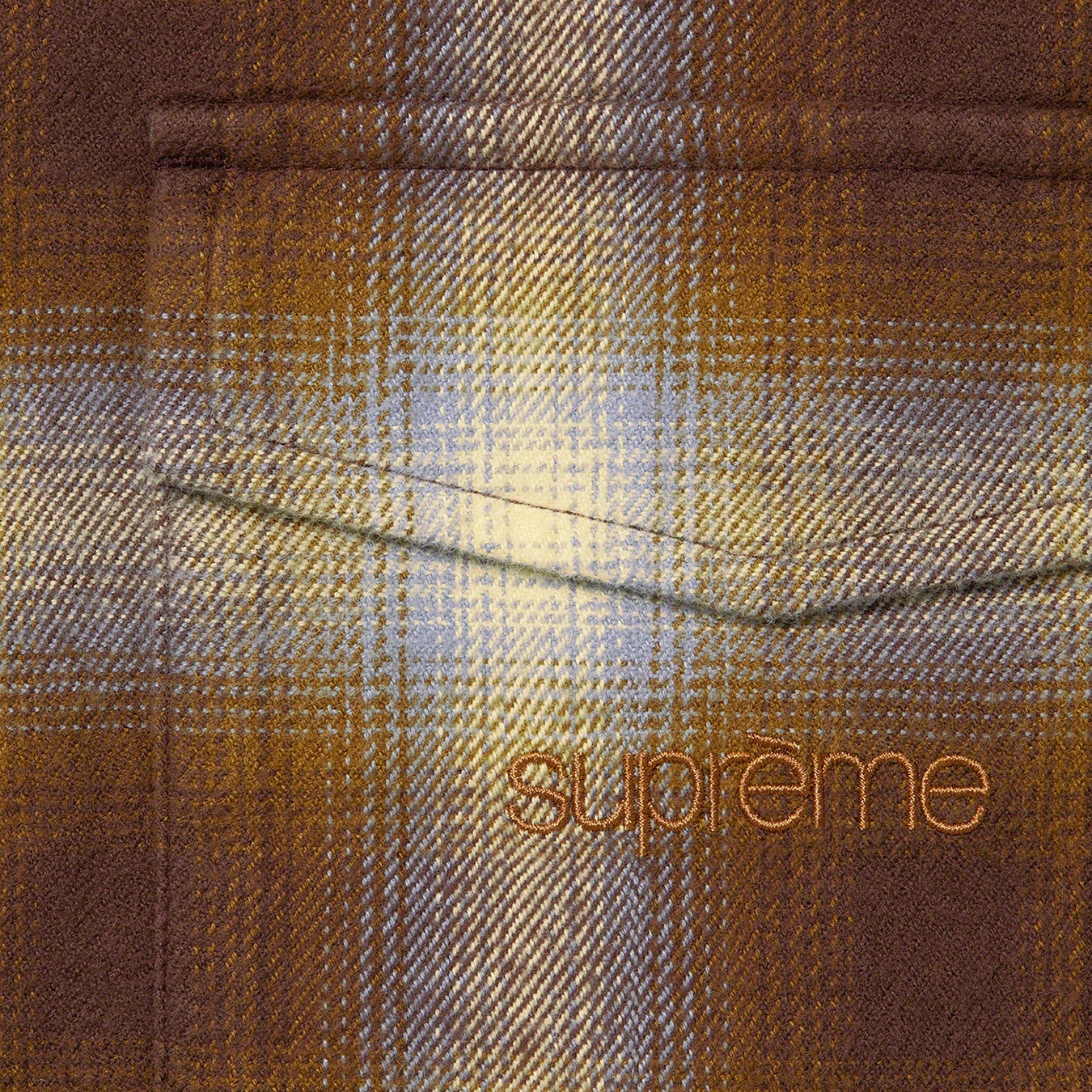 Shadow Plaid Flannel Zip Up Shirt view 4